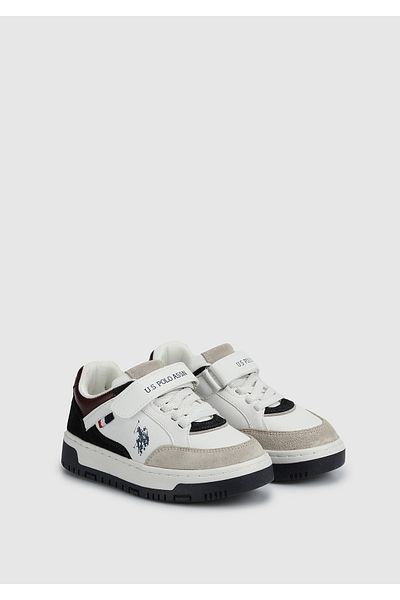 U.S. Polo Assn. VALVERDE 4PR - White Boy's Sneaker