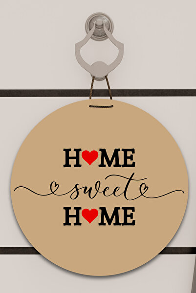 Dormot Home Decor pentru ușă cu imprimare digitală maro, cu model de inimă, o...