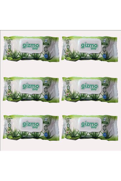 Gizmo 120 Wet Wipes 6 Pack