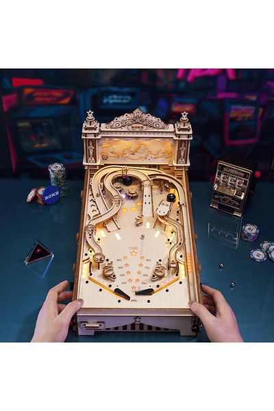 ROKR Wooden Puzzles for Adults Miniature Pinball 3D Puzzle