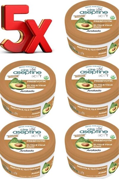 CIRE ASEPTINE 5 Adet oft Avokado Özlü Prebiyotik El, Yüz & Vücut Yoğun Nemlen...