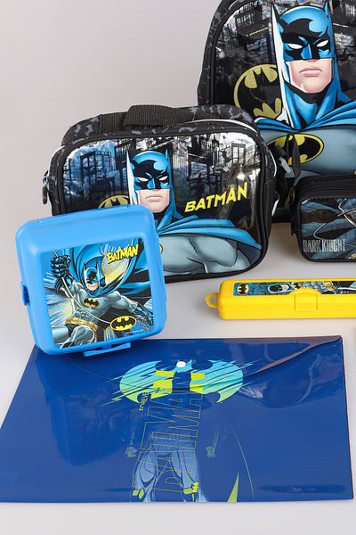 Batman Batman One-Section Small Size Bag, Lunch Box and 500 m Molded Pencils
