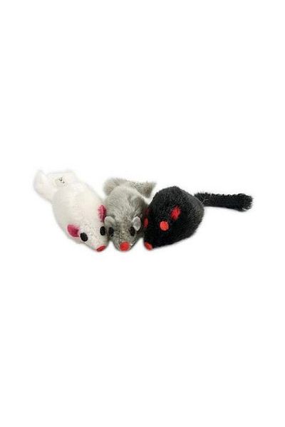 Pawise Plush Mice Cat Toy Assorted Pack Of 48