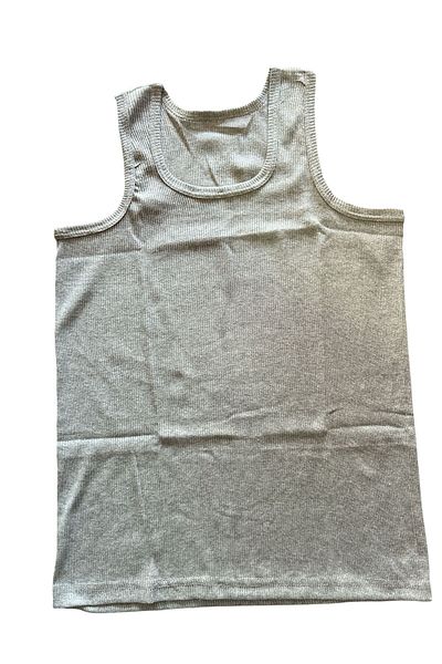 Paşa Yıldız Men's Ribbed Lycra Men's Undershirt Gray