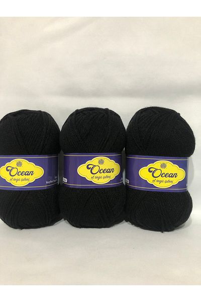 Selen Ocean Hand Knitting Rope 3 Pieces 100 Gr 300 Grams in Total