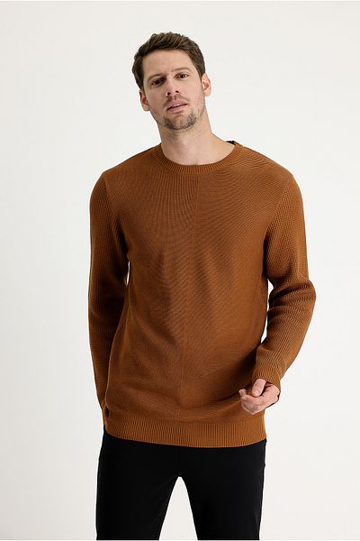 Kiğılı Crew Neck Slim Fit Slim Fit Patterned Knitwear Sweater
