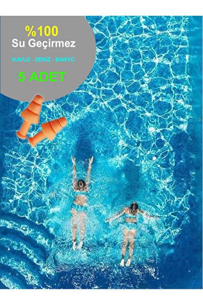 tikpaket HAVUZ, BANYO, DENİZ İÇİN %100 SU GEÇİRMEZ KULAK TIKACI
