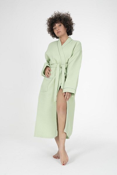 VAROL Μπουρνούζι Pique Collar Kimono - Σειρά Chaos