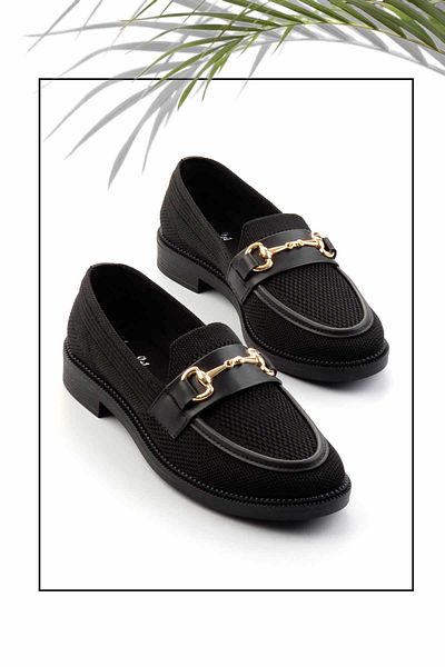 Bambi Schwarze Strick-Damen-Espadrille K 01320302782