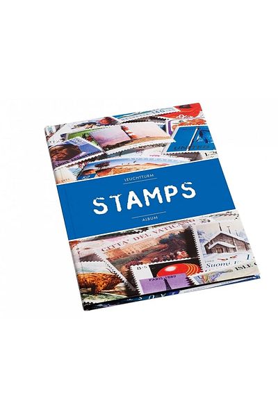 Leuchtturm Hobby Stamp Book, A5 Size, 16 Black Sheets