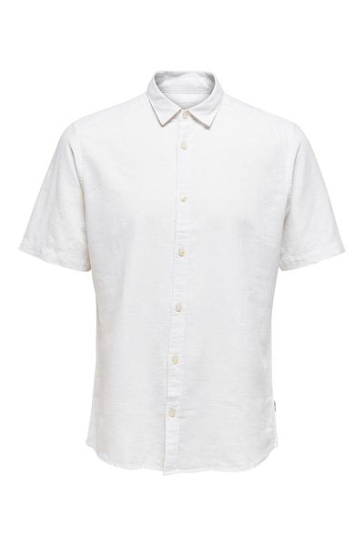 Only & Sons ONLY&SONS Men's Linen Cotton Short Sleeve Shirt -22009885