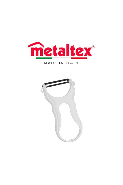Metaltex Quick Vegetable Peeler – Hardened Stainless Steel Blade with Plastic Handle