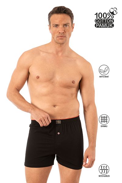 ÖZKAN underwear بوكسر رجالي كلاسيكي مريح من القطن Ozkan 0041