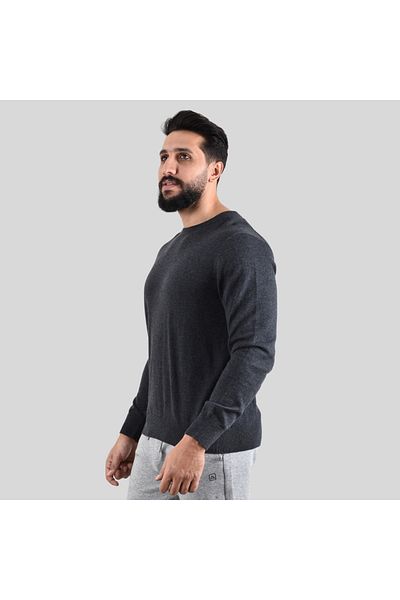 Giordano Men's Crew Neck Long Sleeve Relaxed Fit Pullover