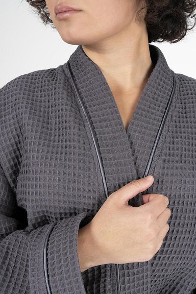 VAROL Μπουρνούζι Pique Collar Kimono - Σειρά Chaos
