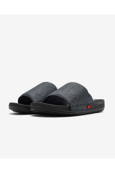 SKECHERS Hyper Slıde - Topographıc Erkek Gri Terlik 229137 Slt