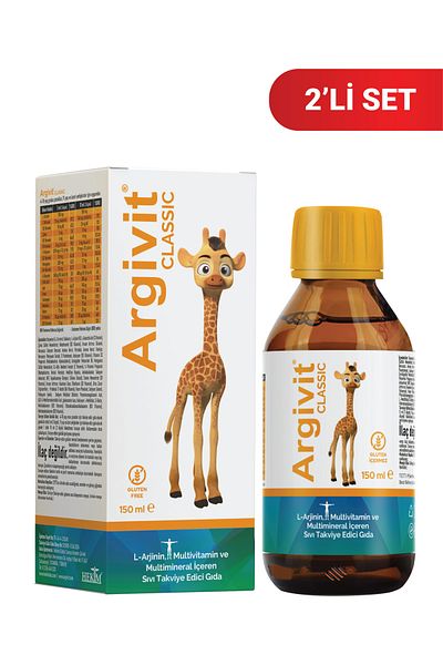 Argivit Natural Syrup with L-Arginine and Multivitamins 150 ml - Orange and Vanilla Flavor
