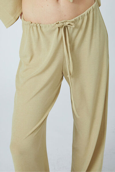 Beyyoglu Orta Bel Bağlamalı Pantolon