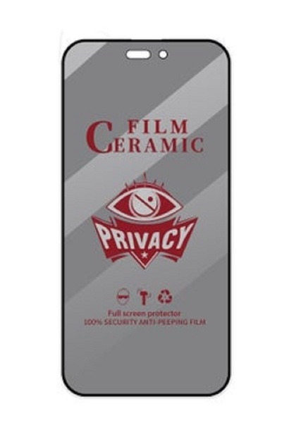 Fox Case iPhone 11 Uyumlu Parlak Seramik Hayalet/Privacy Nano Ekran Koruyucu ...