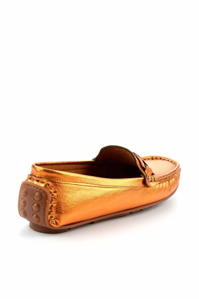 Bambi Parlak Turuncu Kadın Loafer Ayakkabı K01309100109