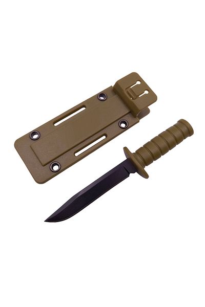 Depox Cuțit tactic de vânătoare IdeallStore®, Convoi militar, 10 cm, teacă de lanț inclusă