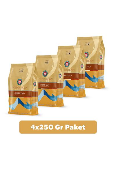 Mare Mosso Caffe ê Vendite   Espresso Golden Horn Blend 4X250 Gr. (Core and Ground) Coffee