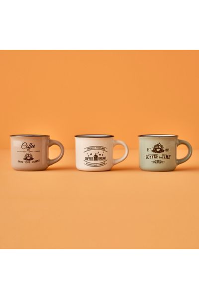 Bella Maison Hotz Coffee Cup Set of 3 (100 Cc)