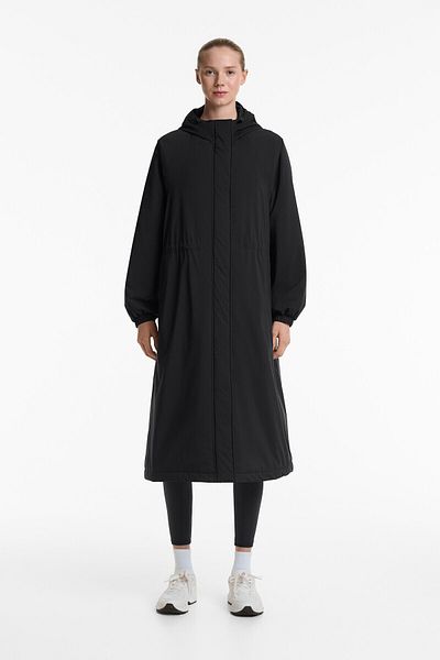 Oysho 10K Thindowntm Waterproof Extra Light Padded Long Jacket