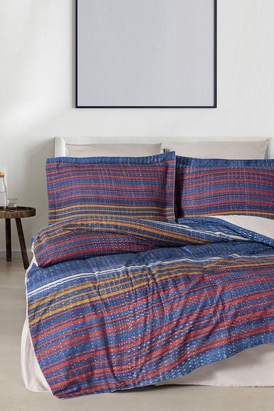 VAROL Double Bamboo Satin Duvet Cover Set