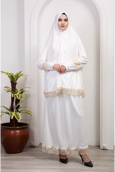Defkay Γυναικείο φόρεμα προσευχής Hijab με φούστα δύο τεμαχίων