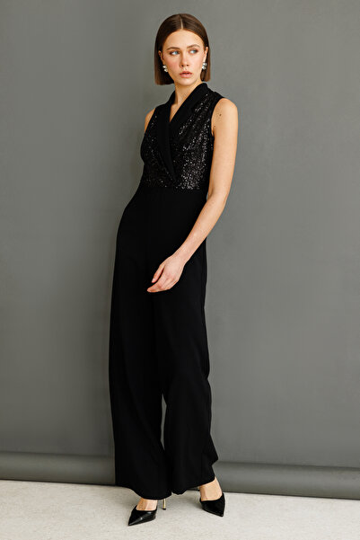 Mi Pret a Porter Mi Ceket Yaka Üstü Payet Tulum