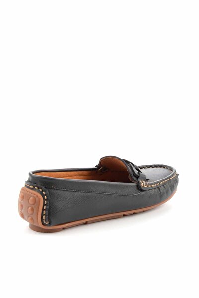 Bambi Siyah Kadın Loafer Ayakkabı K01309100109