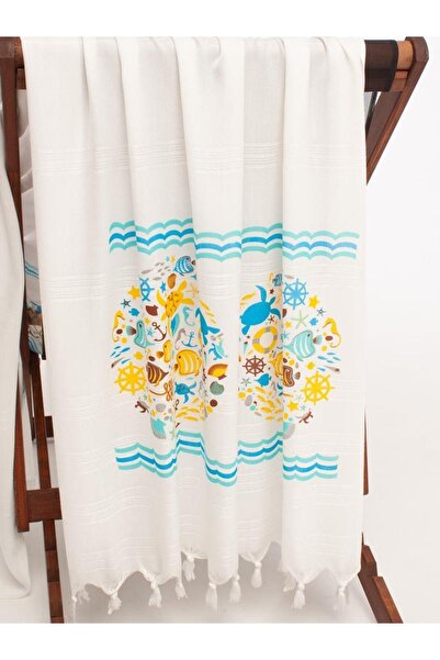 VAROL Baskılı Bambu Peştemal Plaj Havlusu