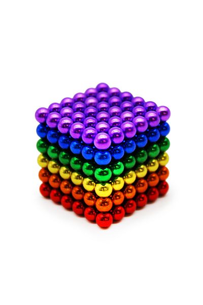 SAVA HOME COLLECTİON Colorful Magic Magnetic Balls Dyum Magnet Cube Ball 216 Pieces Cube