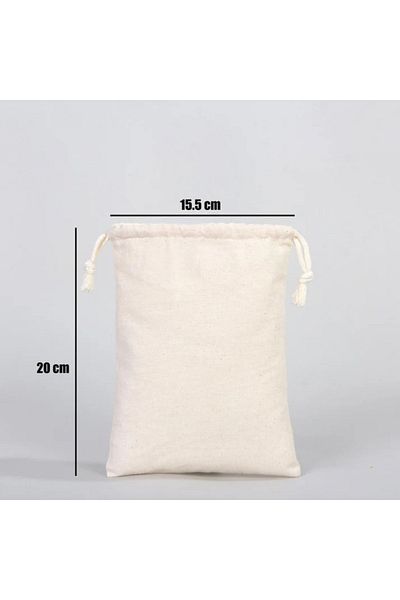 MS AKVARYUM CANLILARI ÜRETİM VE TEDARİK TESİSİ Hambez Drawstring Pouch 20X15,5 cm Lavender Pouch, Gift Pouch, Multi-Purpose Pouch 5 Pcs