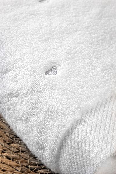 VAROL Σετ μπάνιου Love Series Micro Cotton με λεπτομέρεια κεντήματος