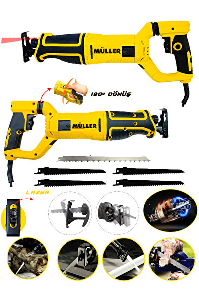Müller Alman 2000 W Lazerli Ve Titreşim Koruyucu Özellikli Bakir Sargili Kemik Kesme Ve Testere Makinesi
