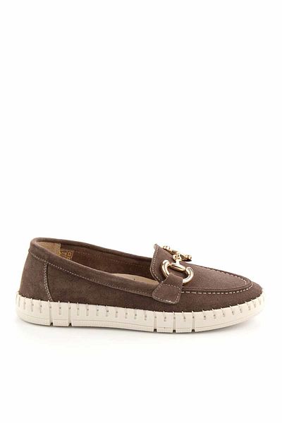 Bambi Mokasyny damskie ze skóry naturalnej Mink Suede01303333302