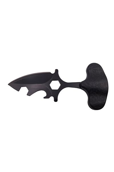 Depox Cuțit tactic de vânătoare IdeallStore®, Broken Spear, 8 cm, negru, teacă cu clemă pentru centură