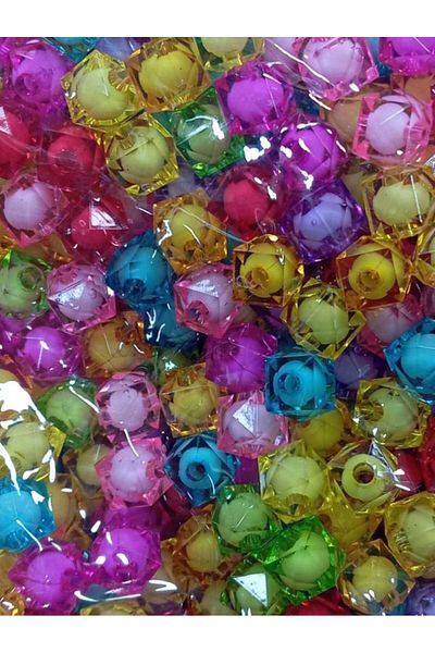 Ralp Moda خرز مكعب 10 مم مناسب لحقيبة 500 جرام وصناعة المجوهرات
