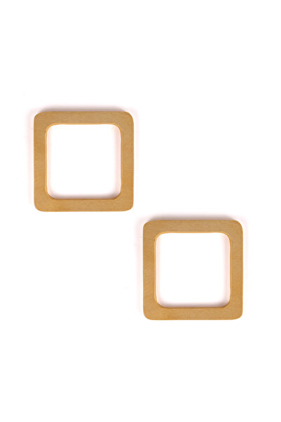 Prestij Boncuk Kare Model Ahşap Çanta Sapı 12,5 cm Natural