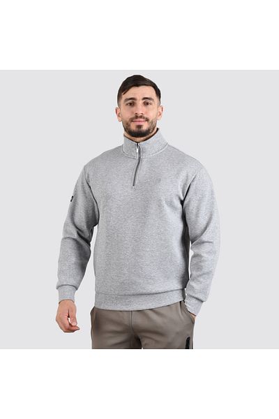 Giordano Men's Mock Neck Interlock Sweatshirt
