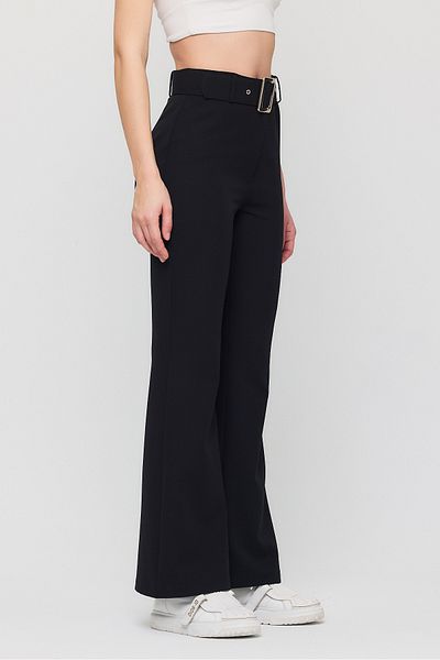 Ceylen Women's High Waist Wide Leg Belted Pants