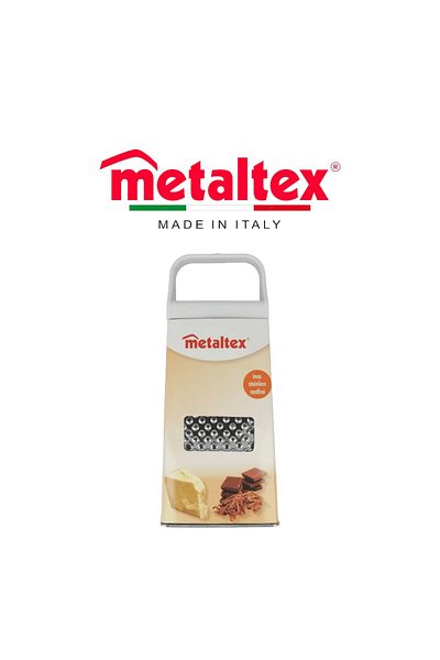 Metaltex 4-Sided Stainless Steel Grater – Multi-Purpose Kitchen Tool (24cm)