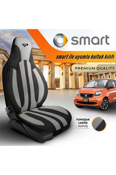 Panda Kılıf Lakos Fabric Compatible with Panda Smart Tools Automobile Seat Cover with Orthopedic Support - Front Two