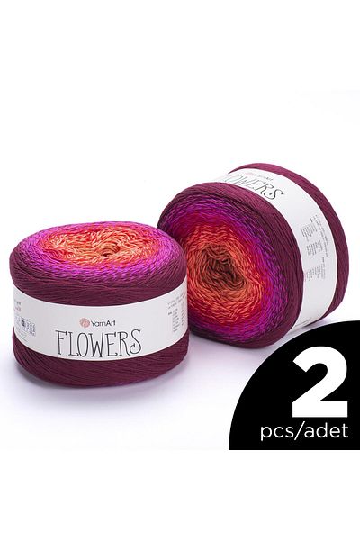Yarnart No. 310 Flowers Ebruli 2 Pieces