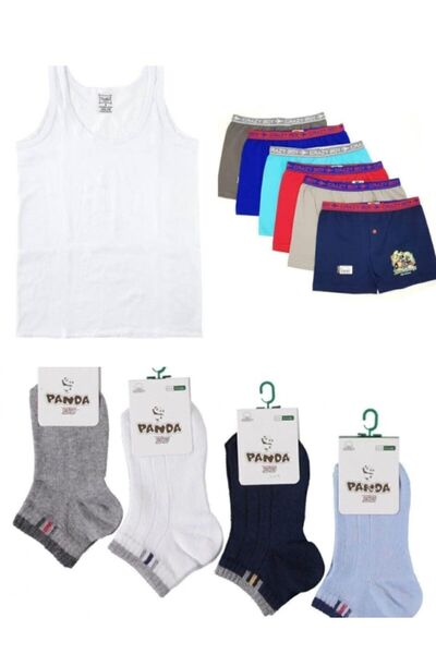 Pardon Boy's 6-Piece Athlete Boxer Socks Set 18 Pieces