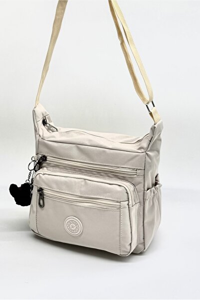 Bevitton Μπεζ Αδιάβροχο Υφασμάτινο Τσάντα ώμου Messenger / 4100