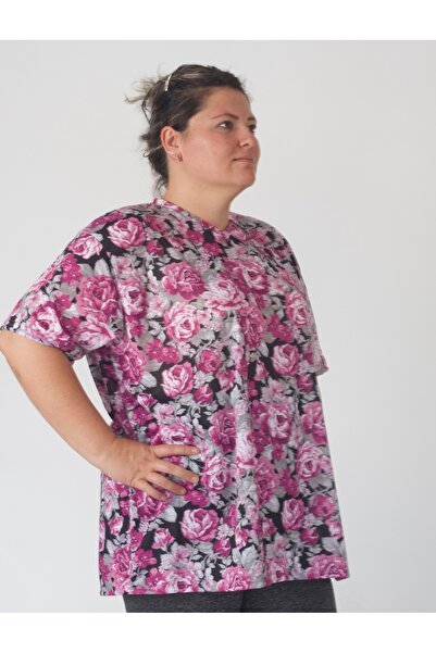 rood Unisex Large Size V-Neck T-Shirt