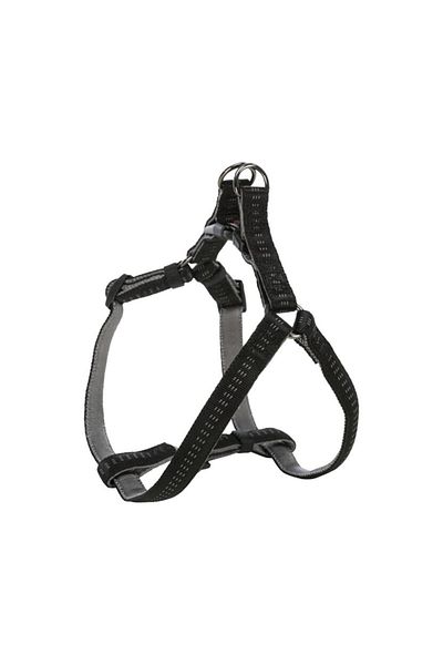 Trixie Softline Elegance One Touch Dog Harness - Black/graphite - Medium Pack Of 4